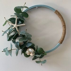 Homemade hoop wreath